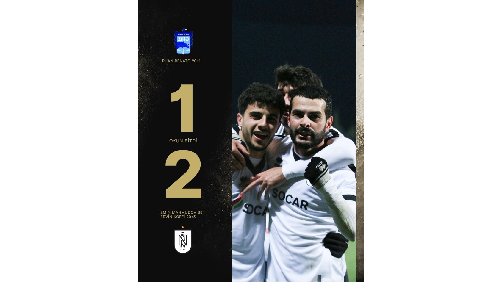 "Araz" xallar itirdi, "Zirə" "Neftçi"yə məğlub oldu