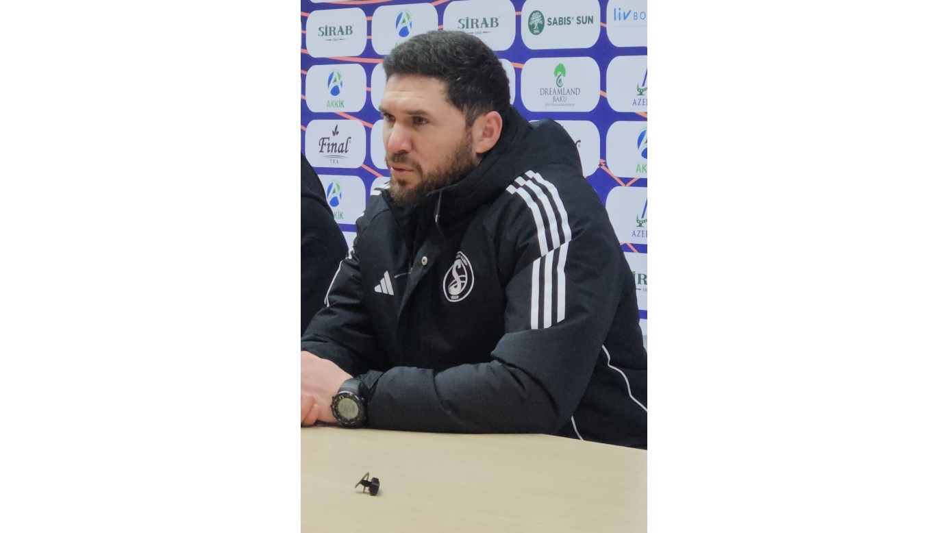 Video. "Səbail"in baş məşqçisi Cavid Hüseynovdan 5 qol buraxmaları haqda açıqlama
