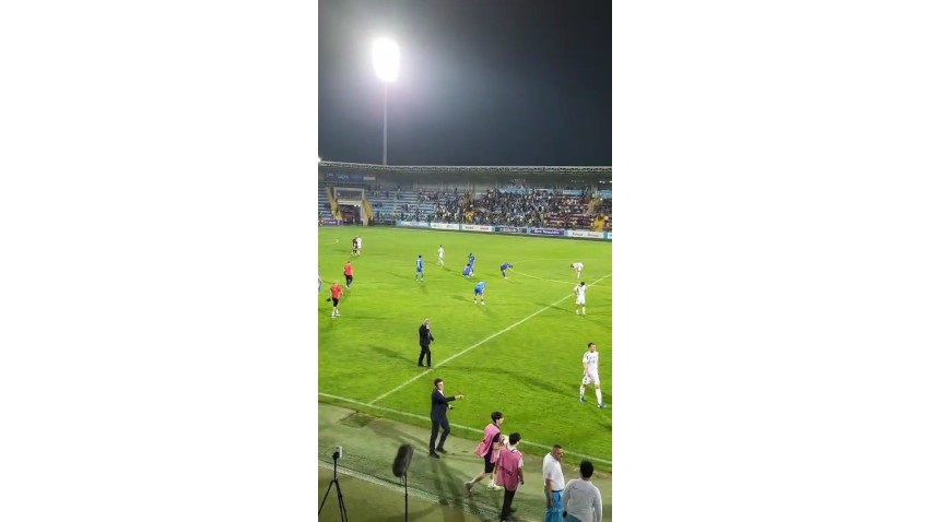 Azərbaycanın məğlub futbol yığması boynunu bükdü - Video