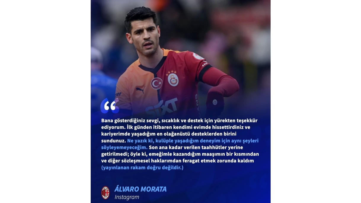 Morata "Qalatasaray"ı saxtakarlıqda günahlandırdı  