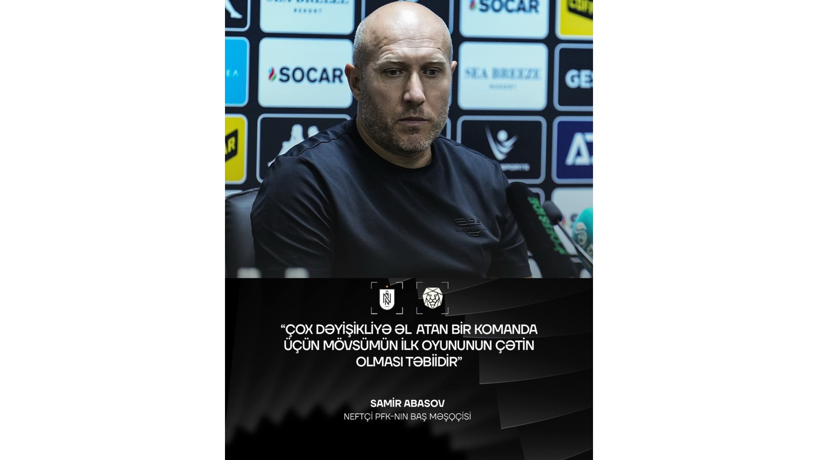 "Neftçi" xallar itirdi, Samir Abasov təşəkkür etdi - Video