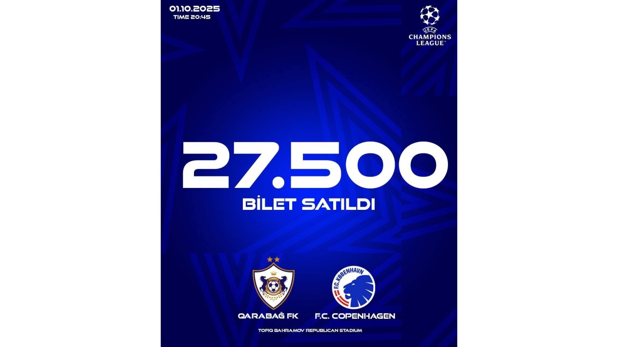 "Qarabağ" - "Kopenhagen" matçına bilet qurtarır