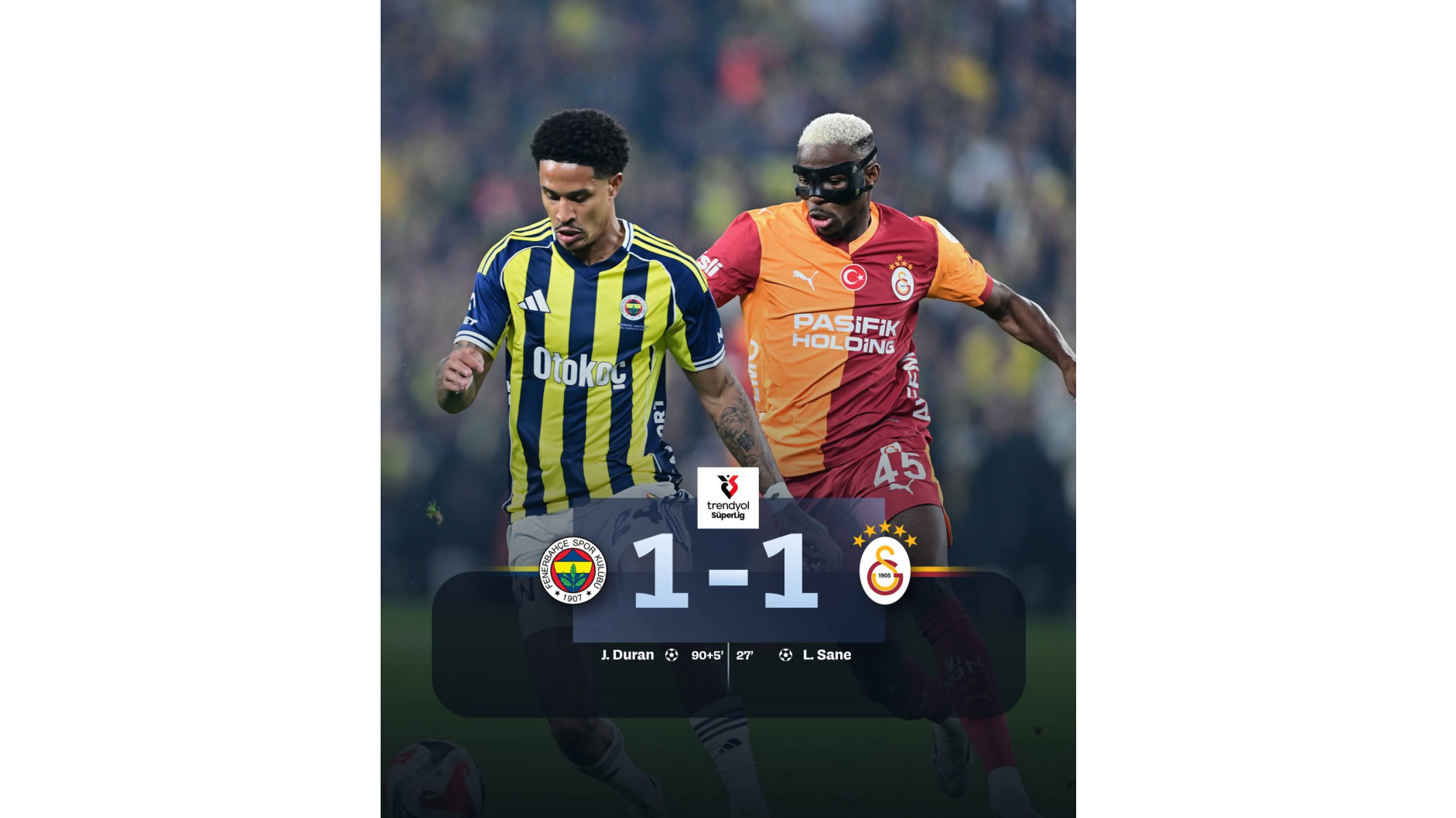 "Fenerbahçe" - "Qalatasaray" derbisində qalib olmadı