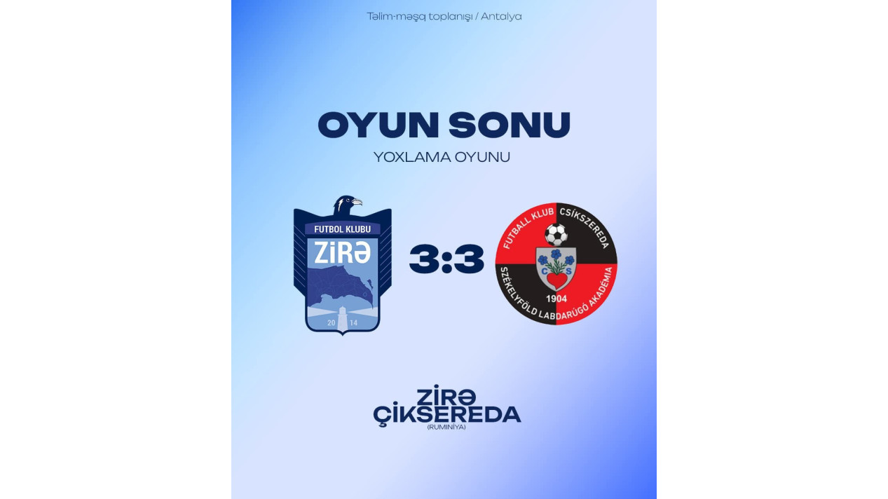 "Zirə" autsayderi məğlub edə bilmədi