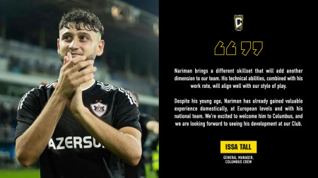 "Nəriman komandamıza yeni nəfəs gətirəcək" - İssa Tall