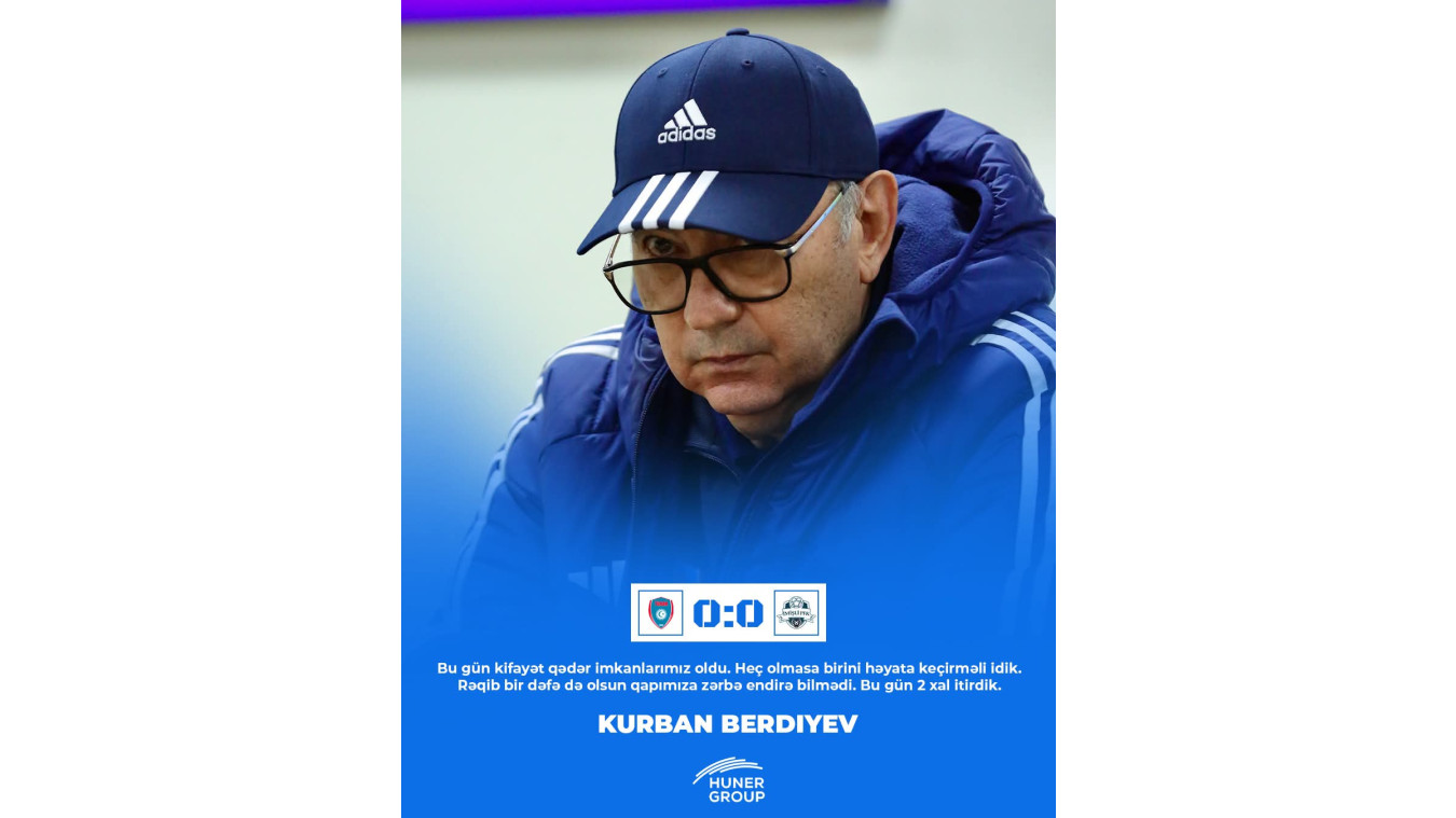 Qurban Berdıyev: "İmişli" qapımıza zərbə endirə bilmədi"