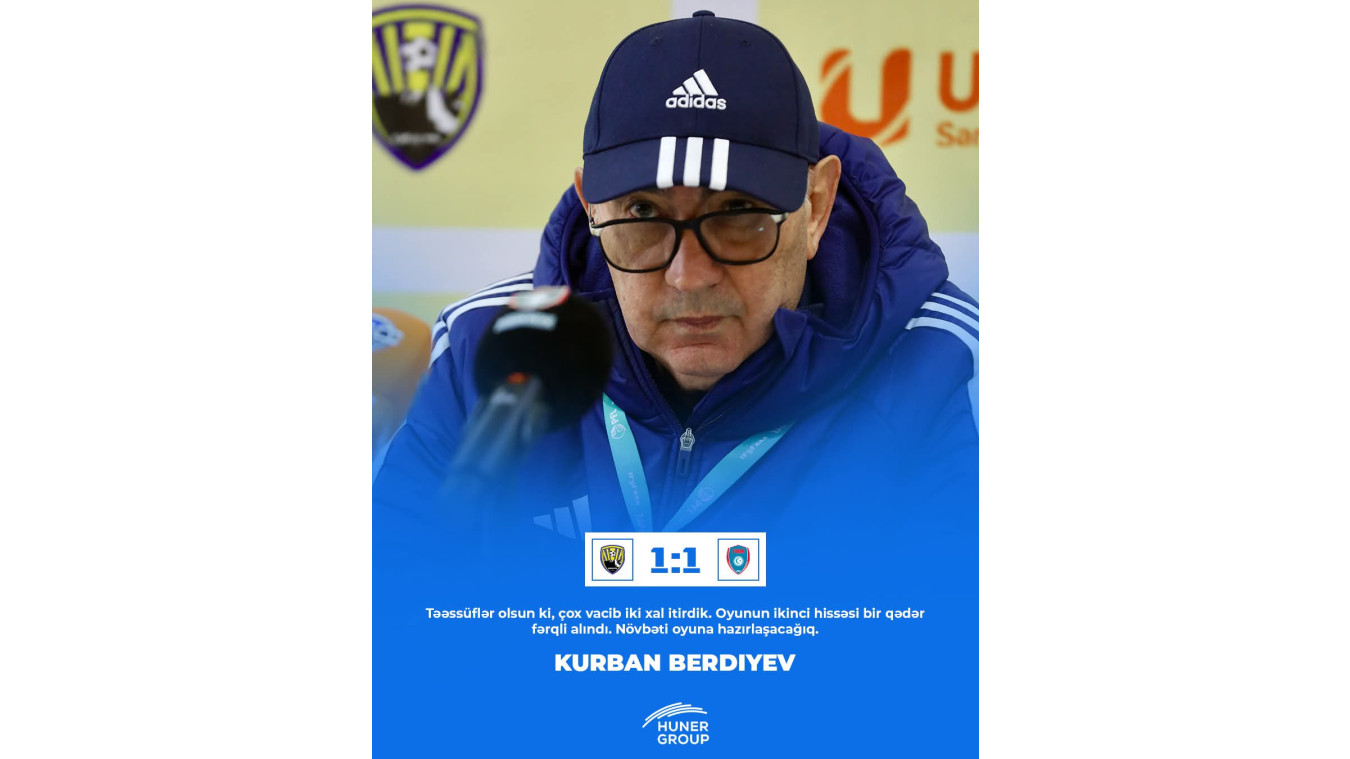 "Çox vacib iki xal itirdik" - Qurban Berdıyev