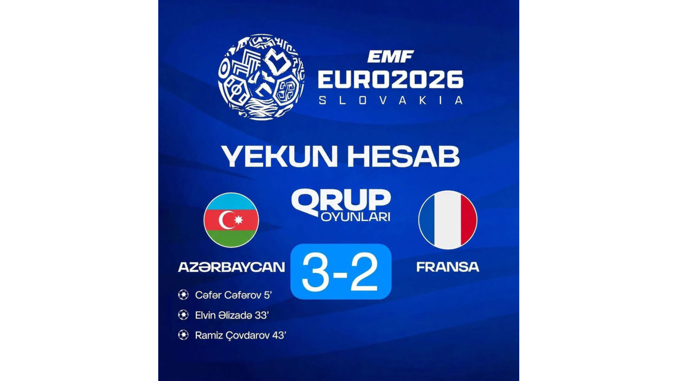 Azərbaycan Fransanı məğlub edib lider oldu  