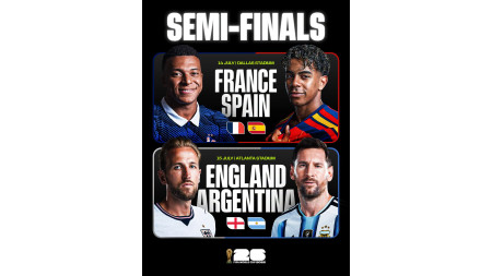 Yarımfinal: Fransa - İspaniya, İngiltərə - Argentina 