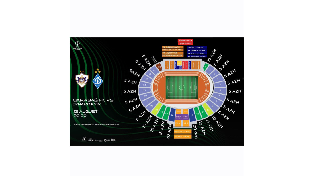 "Qarabağ" - "Dinamo" matçının biletləri satışda