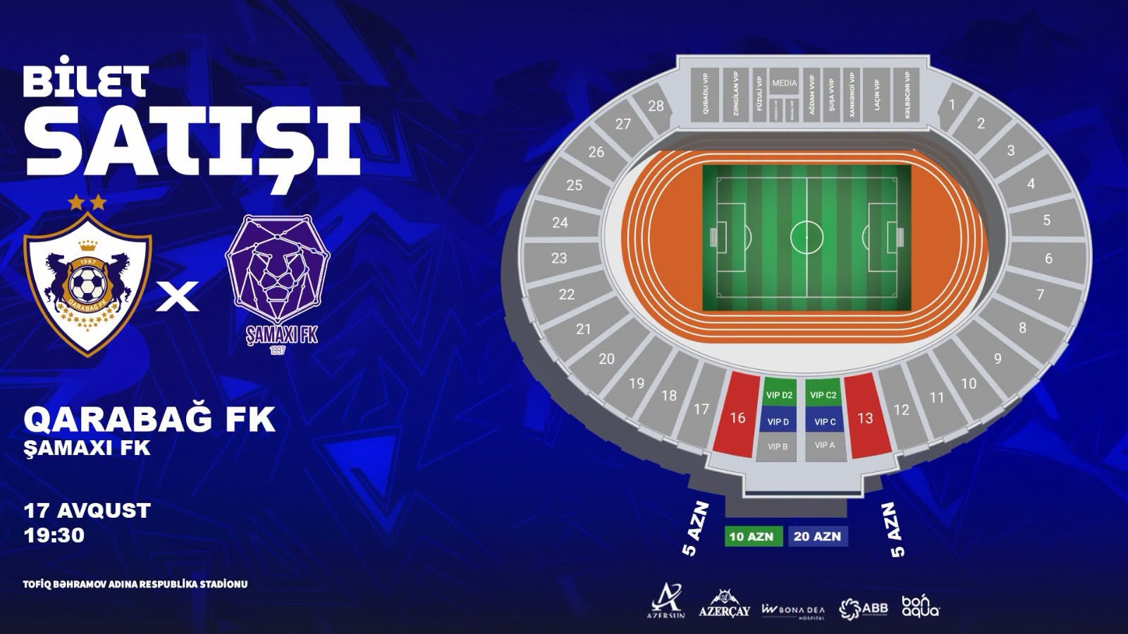 "Qarabağ"ın oyununa biletlər satışda