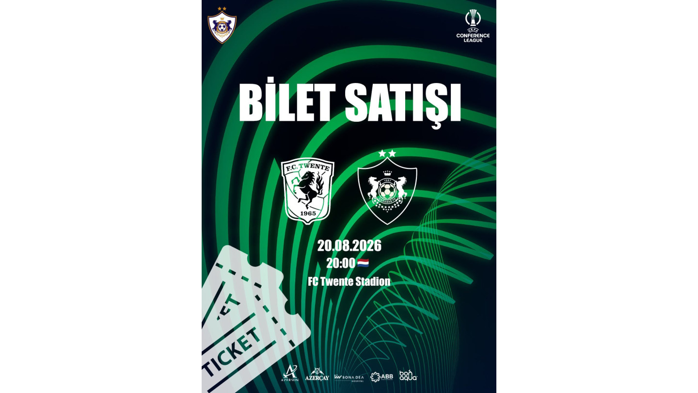 "Qarabağ"a "Tvente"ylə oyuna 1500 yer ayrıldı