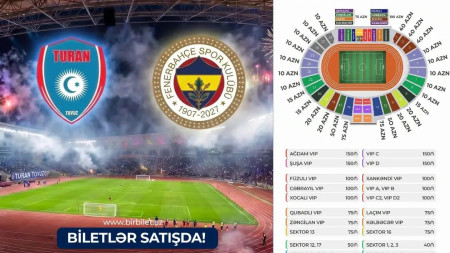 "Turan" - "Fenerbahçe" oyununun biletləri satışda