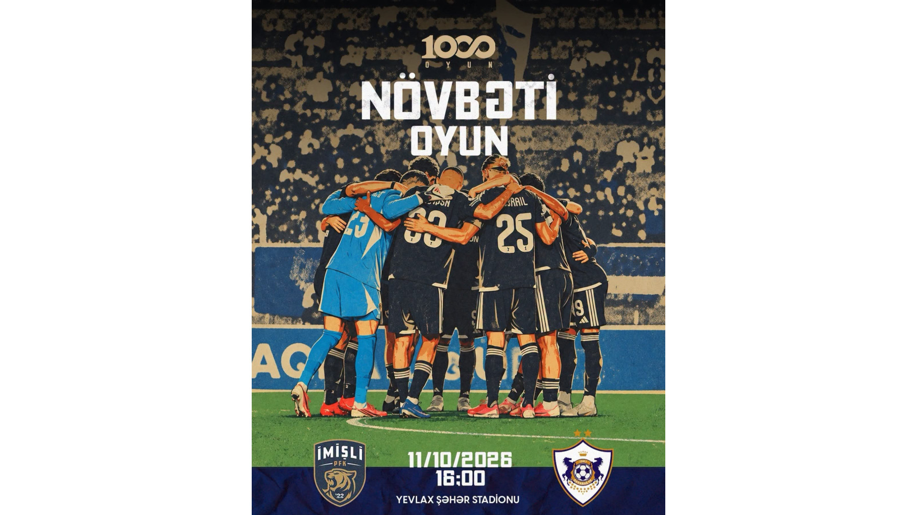 "Qarabağ" 1000-ci matçını keçirəcək