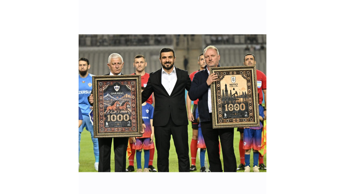 PFL "Qarabağ"la "Neftçi"ni 1000-ci oyunlarına görə mükafatlandırdı